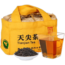 Hunan Anhua Black Tea White Sand Kashong Thé Loose Thé Loose Tea Pine Fumée Aroma Grade Positif Zong Basket Tiptoe Tea 1kg