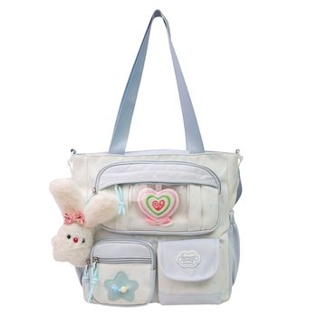 Crossbody bag large capacity girls casual tutoring shoulder bag