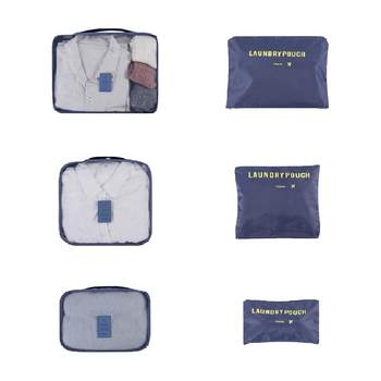 Travel storage bags, six-piece suitcase finishing bags