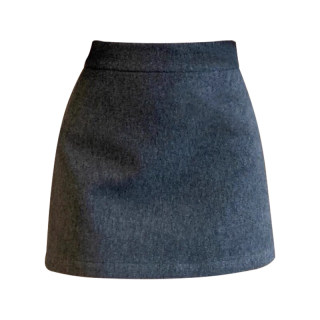 Large size fat mm woolen a-line skirt for women in autumn and winter