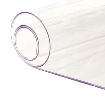 Plastic soft glass pvc crystal panel transparent dining table mat Plastic soft glass pvc crystal panel transparent dining table mat