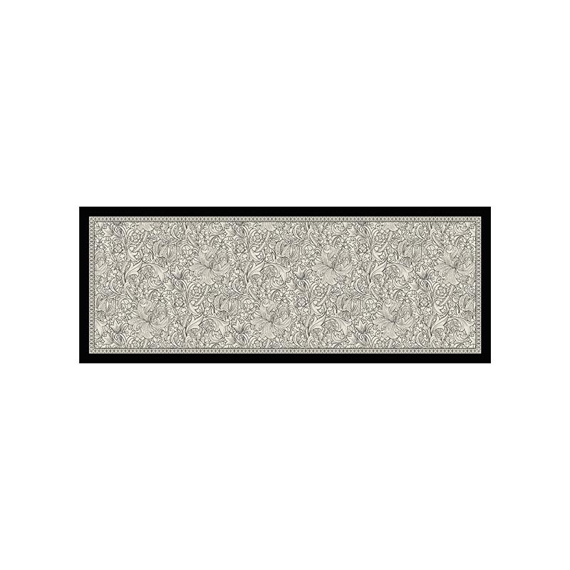 French retro L-shaped kitchen floor mat absorbent