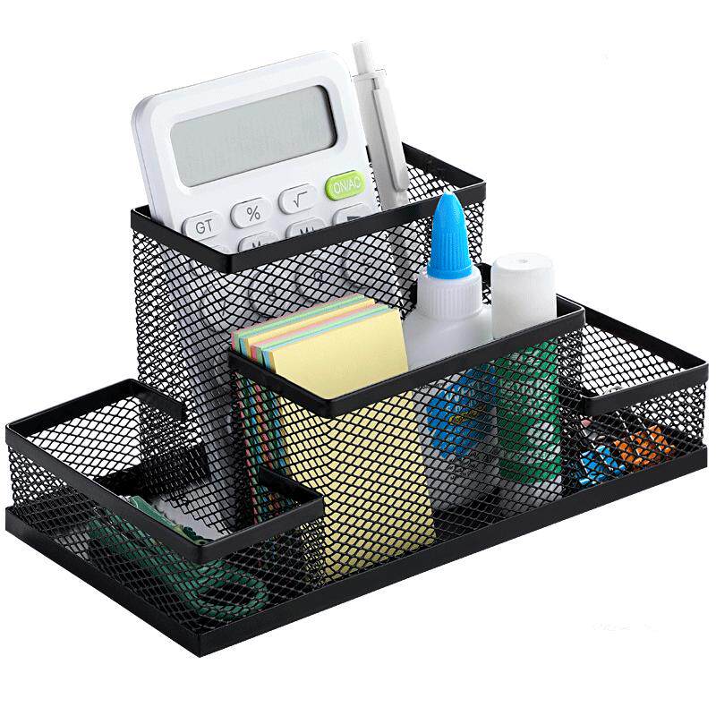 Multifunctional metal pen holder large capacity