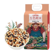 Gaia Farm 5 color brown rice 2 5kg grain rice grain rice new three color brown rice light food and satiety dinner