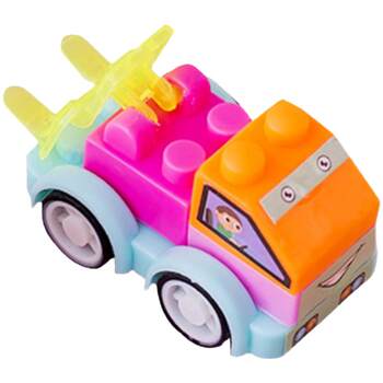 Huidi bear educational building block car for children
