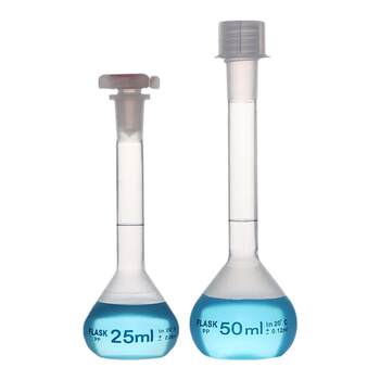 Sanaisi plastic volumetric flask with screw cap