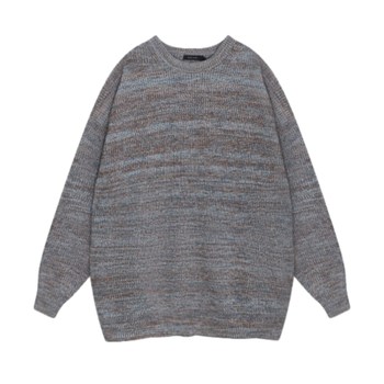 Niko and... sweater men's 2025 spring and autumn literary casual solid color loose knitted pullover 996892 Niko and... sweater men's 2025 spring and autumn literary casual solid color loose knitted pullover 996892