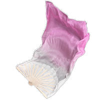 Silk dance fan long floating classical dance Taohuanuo adult dance special extended silk fan stage performance props