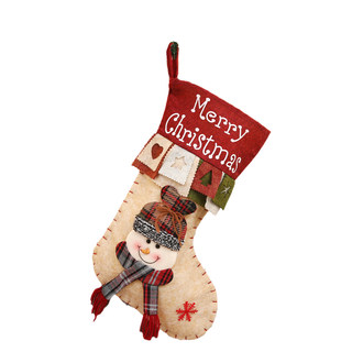 圣诞节装饰品大圣诞袜子礼物袋礼品儿童礼物圣诞树挂饰布圣诞老人