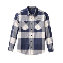 Harley-Davidson Staple Box Plaid mens checkered autumn and winter shirt loose casual simple shirt