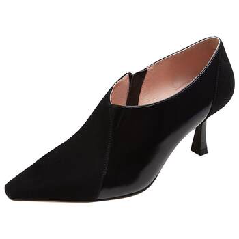 Laersdam shopping mall same style square toe ankle boots for women