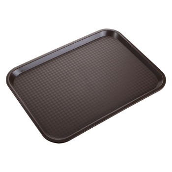 Plastic commercial chinese style canteen fast food plate anti-slip