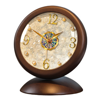Natural shell! solid wood clock, light luxury and high-end table