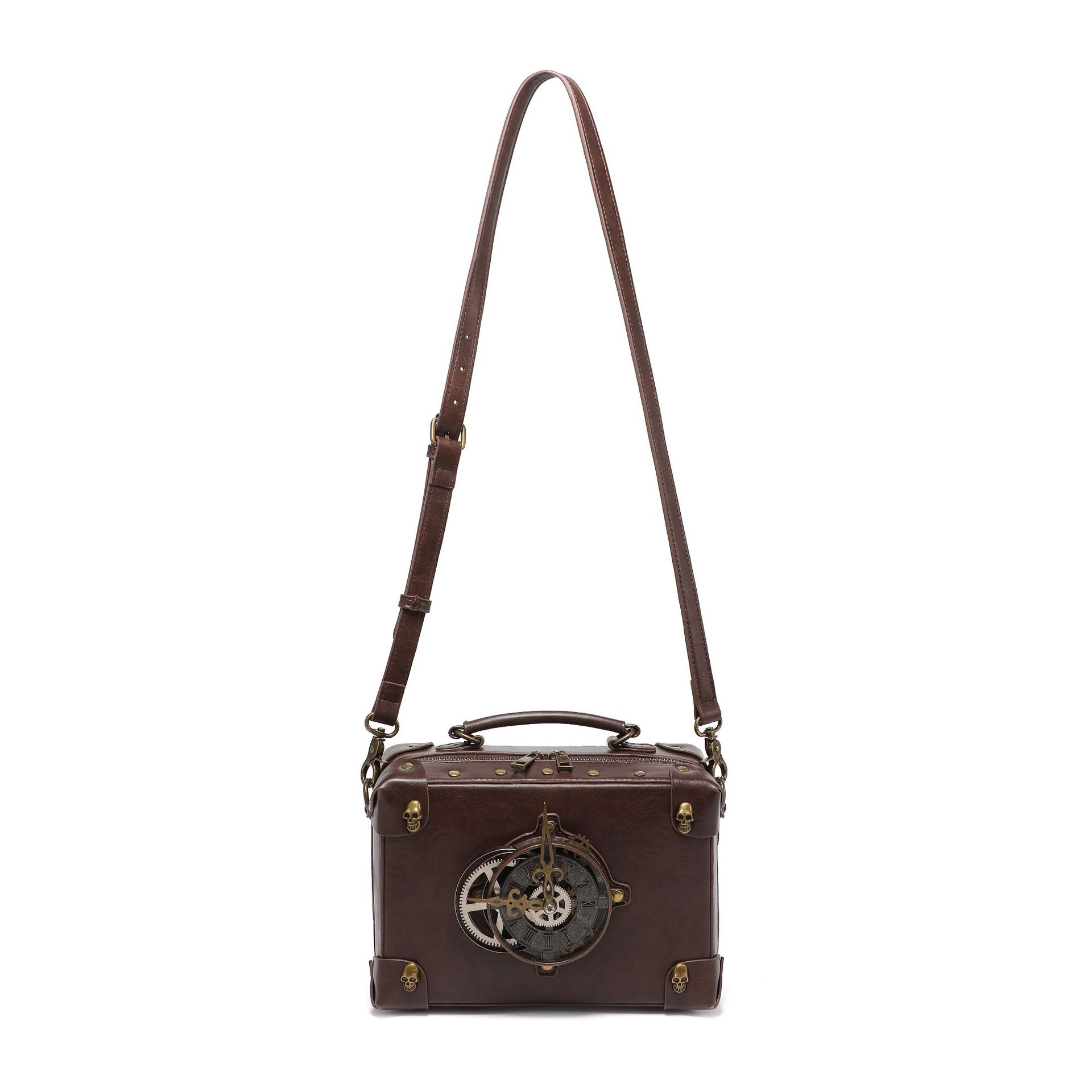 GEARDUKE 2025 New Women's Handbag: Steampunk Industrial Retro Style Women's Shoulder Crossbody Handbag Motorcycle Bag