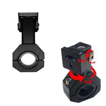 Motorcycle thickened spotlight universal bracket electric vehicle modified external LED light tube clip bumper guard light holder