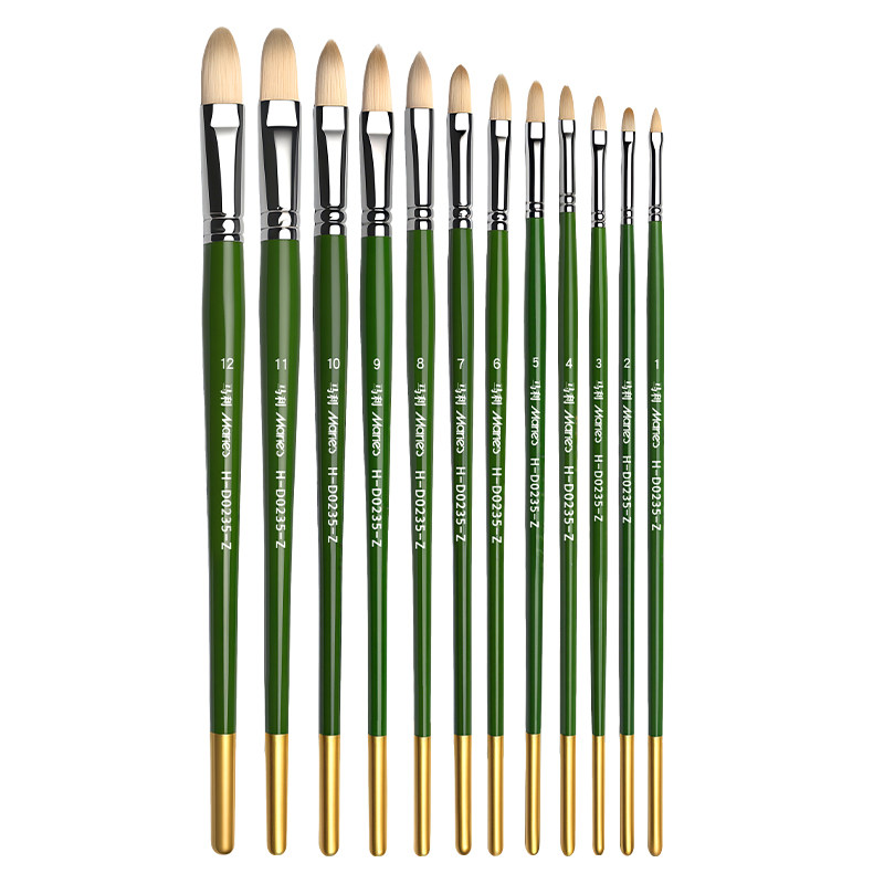 Marley oil paint brush acrylic paint brush row