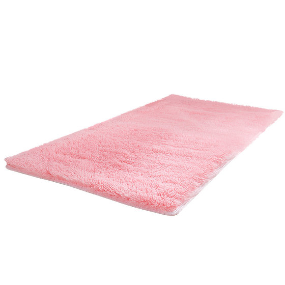 Household pink plush carpet bedroom floor covering