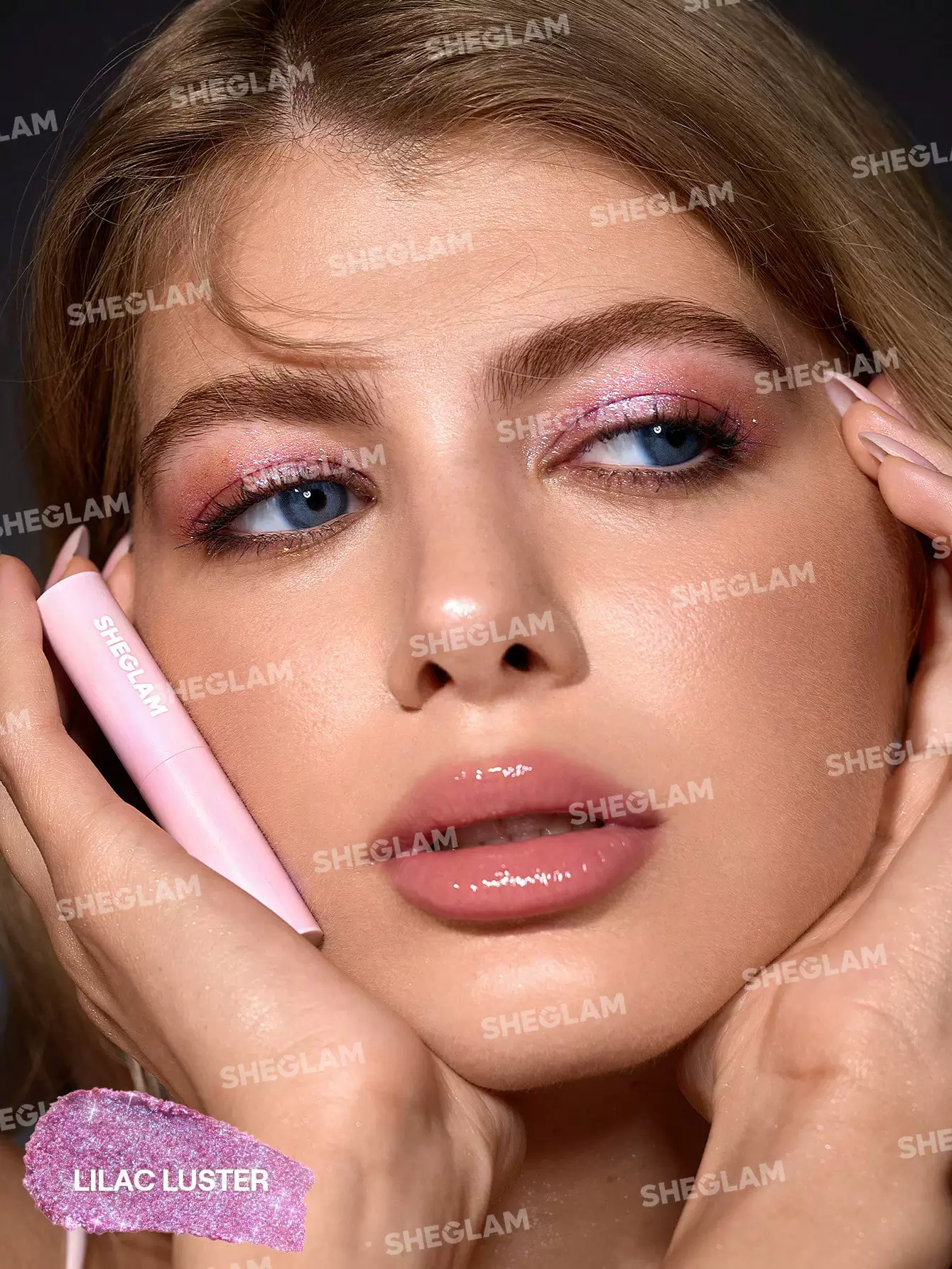 «Какое-то пятнышко» тени для глаз Sheglam Jelly Eyeshadow Rosy Gem/Lilac Luster