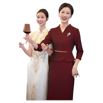 La tenue de banquet de mariage de la mère dâge moyen cheongsam 2024 de grand-mère Xi la robe de mariée atmosphérique haut de gamme peut être portée à des moments ordinaires