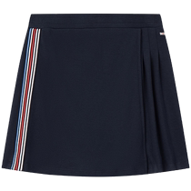Tommy 24 new spring and summer childrens clothing womens pure cotton color-blocking webbing semi-elastic waist sports skirt TH2422740