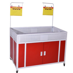 Supermarket promotional truck dump truck float shelf special price car promotion table folding display rack shopping mall clothing sales truck