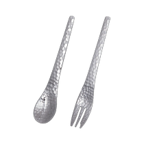 (Self-operated) Gaosang Metal Japan imported silver scale coffee spoon fruit fork dessert spoon spoon fork