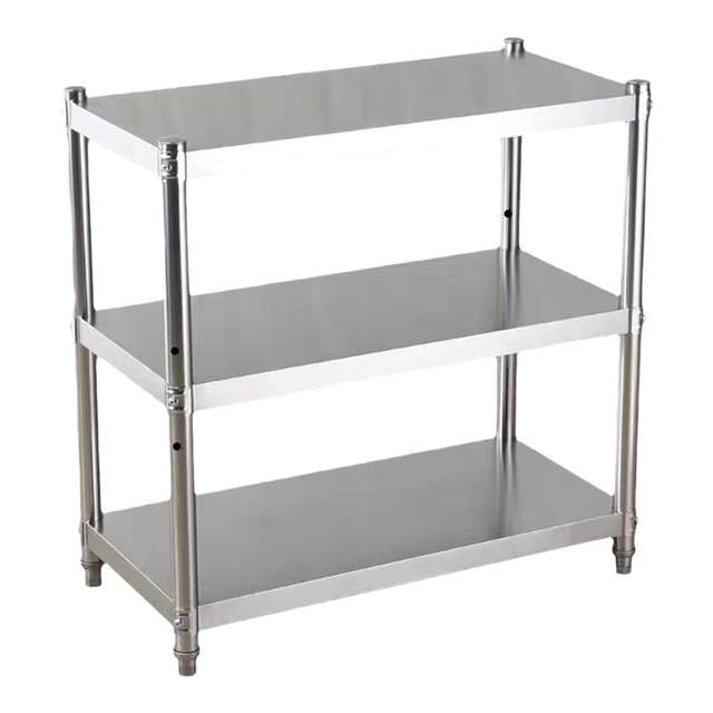 Kitchen stainless steel storage rack square storage multi-layer
