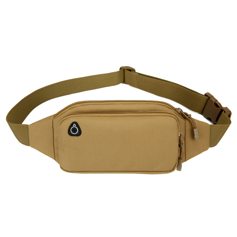 Running sports waist bag for women in summer men working on construction site multi-function canvas mobile phone bag slanting mini bag