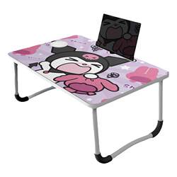 Kuromi bed small table dormitory girls dormitory bunk foldable cute cartoon children's bedroom bay window learning writing desk laptop table lazy artifact dormitory table sitting on the floor