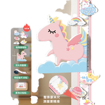 Childrens height measuring instrument magnetically absorbs babys home removable without damaging wall stickers to measure height artifact accurate ruler