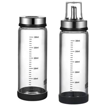 Household kitchen glass oil pot and sprinkling bottle set