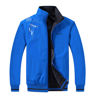 Spring and autumn new sports jacket reversible sports stand collar