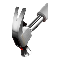 Claw hammer with sleeve hammer air conditioning installation tool expansion screw woodworking hammer stainless steel hammer