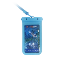 iTAOSTAR mobile phone waterproof bag touch screen swimming water park hanging neck air bag mobile phone case transparent sealed bag