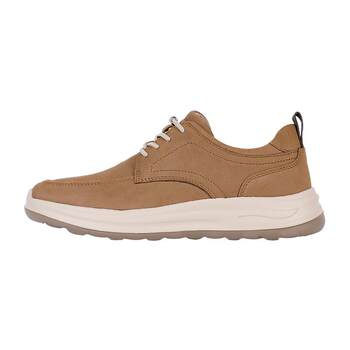 Lilang Official Cow Leather Fashion Casual Shoes for Men, Comfortable Elastic Shoelaces, Spring and Autumn New Style Shoes for Men