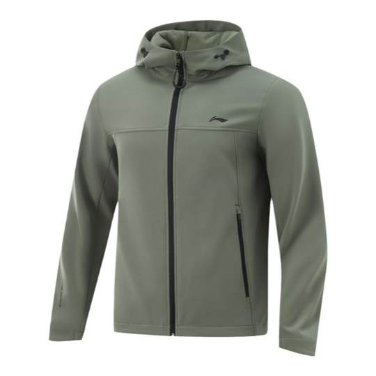 李宁荷叶风衣| 男士秋季加绒保暖防泼水防风外套户外垂钓运动上衣