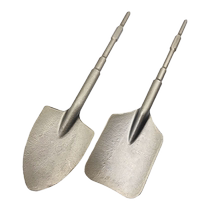 Small electric pick shovel hexagonal handle widened chisel shovel soil digging trench digging shovel sapling 0810 pointed shovel heart shovel shovel head