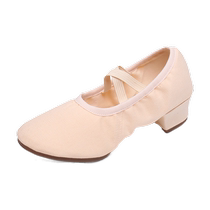 Female teacher dance shoelace heel ballet soft bottom yoga belly dance adult body girl practice classical folk dance