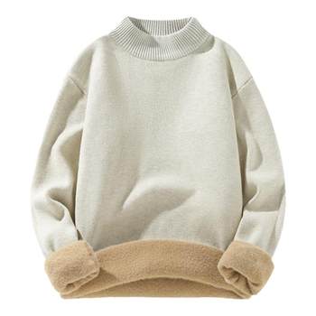 Tangshi velvet sweater for men winter 2025 new style thickened Tangshi velvet sweater for men winter 2025 new style thickened