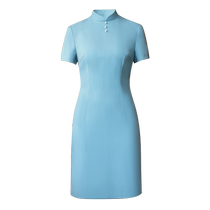 Yiyantang hotel club restaurant catering manager professional suit short-sleeved work clothes temperament womens summer dress