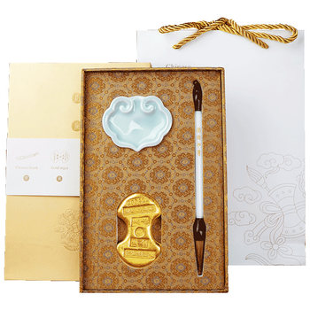Rongbaozhai study set must be a perfect gift box