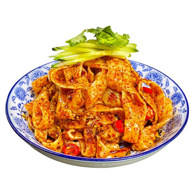 Beef Tendon Noodles Shaanxi Liangpi Handmade Spicy Tiao Fast Food