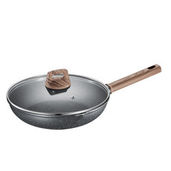 Supor Non-Stick Frying Pan for Home Use, Marble Stone Color, Steak Frying Pan, Non-Stick Wok, Compatible with Gas and Induction Cookers