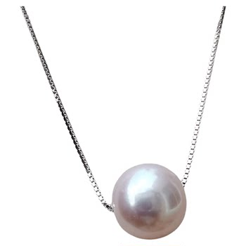 Lanxi natural freshwater pearl pendant women's pearl necklace