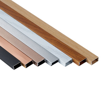 Wire trough surface-mounted aluminum alloy square wall without nailing