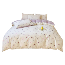 Winter plus velvet A pure cotton B milk velvet quilt cover single piece thickened coral flannel quilt single quilt cover 1 5 meters