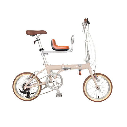 New Zealand bicycle with child mother and child folding bike