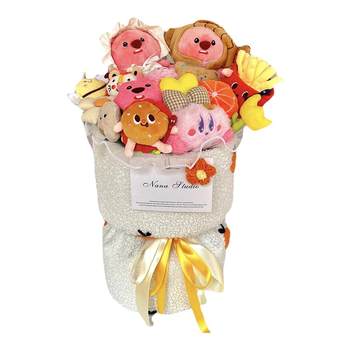 ຂອງຂວັນວັນເກີດການຮຽນຈົບ Loopy doll bouquet Ruby doll ນ້ອຍ beaver ກາຕູນຂອງຂວັນສໍາລັບແຟນແລະເພື່ອນທີ່ດີທີ່ສຸດສ້າງສັນ