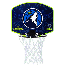 Spalding small backboard childrens basketball shooting frame net pocket basket home team logo limited edition commemorative model