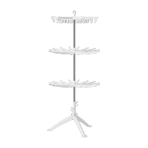 Manlongle clothes drying rack newborn multi-functional folding socks clothes hanger multi-clip baby baby home